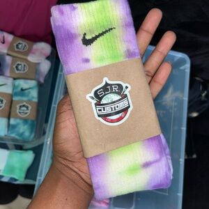 Tie-dye Nike socks